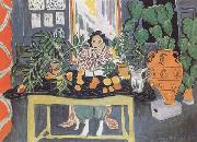 Henri Matisse Interior with an Etruscan Vase (mk35) oil painting artist